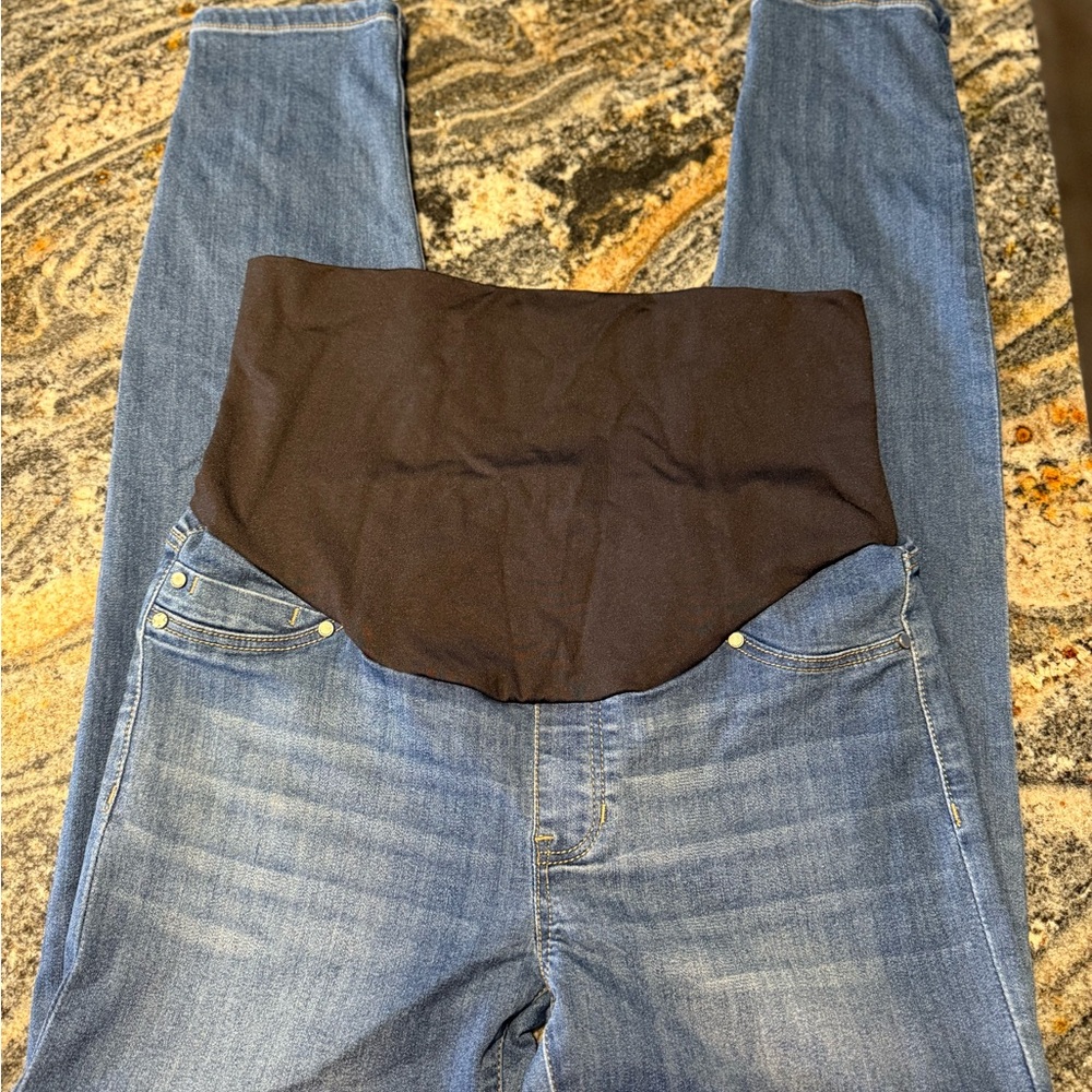 Liverpool Maternity Blue Jeans with Black Panel